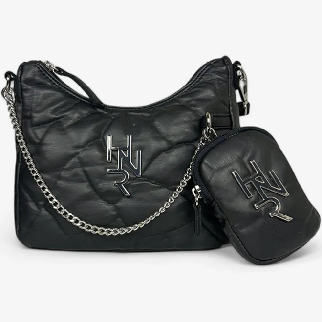 bag Quilted Curved Mini Shoulder Bag with Silver Chain Etsy - Seller $87.89