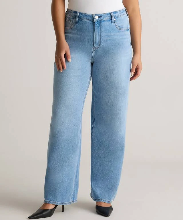 jeans Quince Women's Bella Stretch Relaxed Straight Organic Cotton Jeans Quince $50