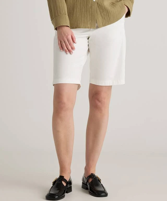 shorts Quince Women's Organic Stretch Cotton Chino Bermuda Shorts Quince $39.9