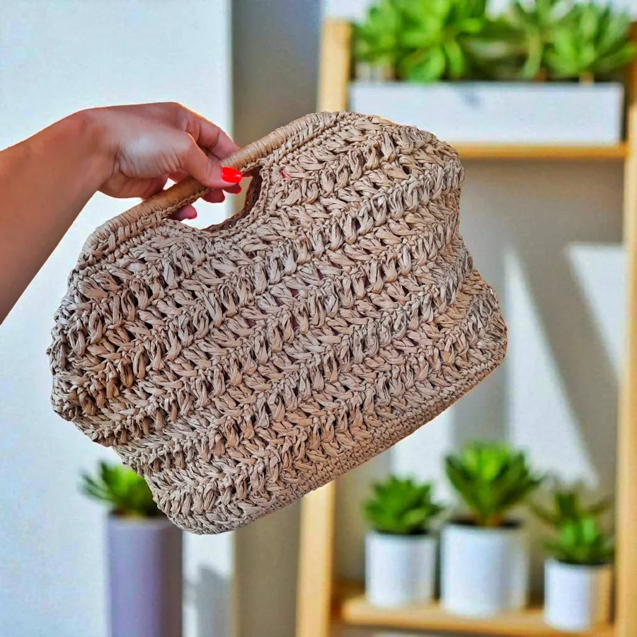 bag Raffia Straw Tote Bag Etsy - Seller $65