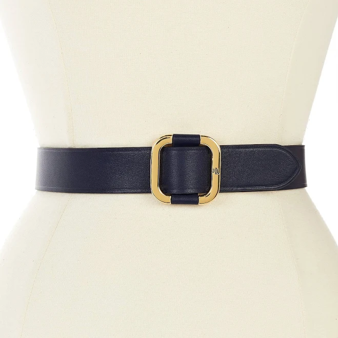 accessory Ralph Lauren Women's Leather Slide-Buckle Belt Dillard's $45