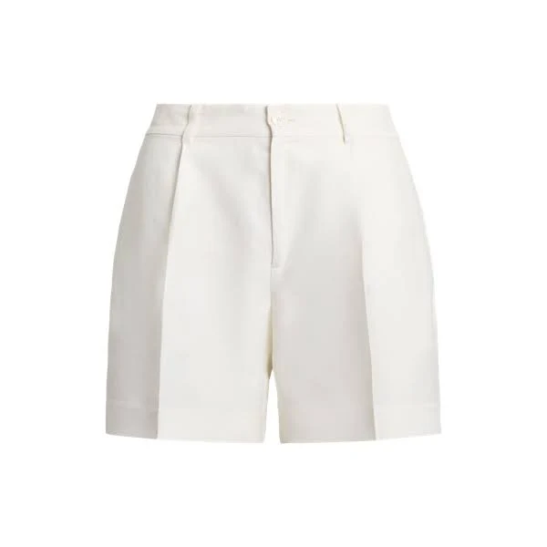 clothes Ralph Lauren Women's Pleated Linen-Blend Twill Shorts Ralph Lauren $145