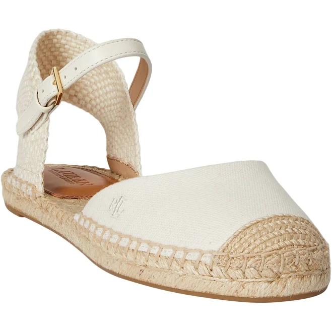 shoes Ralph Lauren Women's Robby Canvas Espadrille Flats Macy's $125
