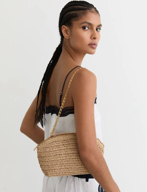 bag Reiss Raffia Clutch Reiss $175