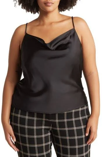 top Renee C Cowl Neck Satin Camisole Nordstrom Rack $37.97