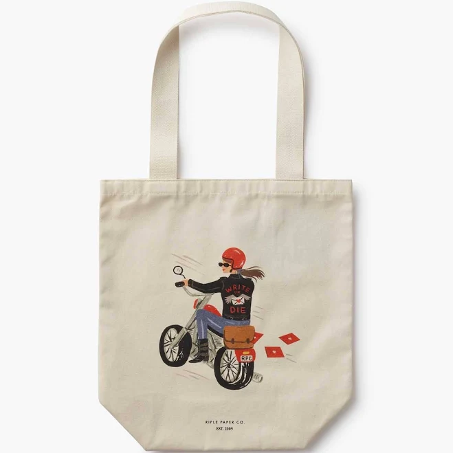 bag Rifle Paper Co. Write or Die Canvas Tote Bag Rifle Paper Co. $28