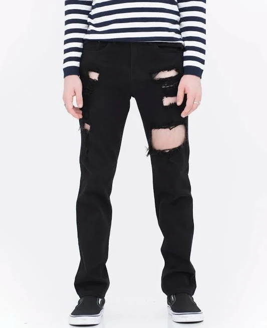 pants Ripped Skinny Jeans Neo Blue $40