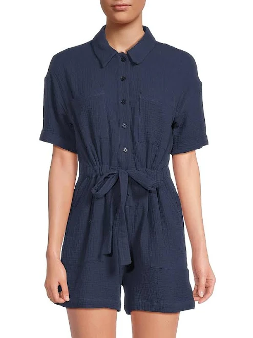romper Saks Fifth Avenue Women's Cinched Waist Utility Romper Saks OFF 5TH $34.97
