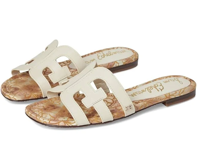 shoes Sam Edelman Women's Bay Cutout Leather Slide Sandals Zappos.com $99.99