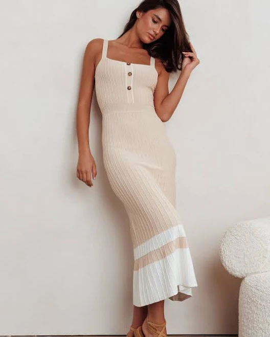 dress Selfie Leslie Women's Cayla Ribbed Knit Maxi Dress Selfie Leslie $60