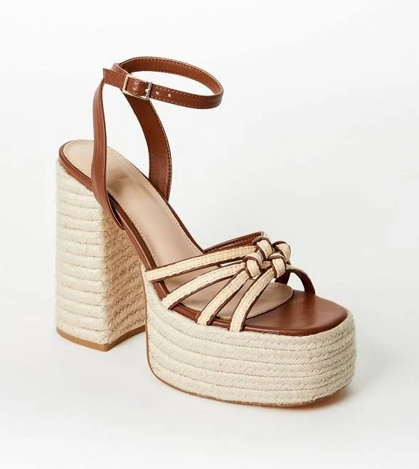 shoes ShoeDazzle Christa Platform Espadrille Sandals ShoeDazzle $23.98
