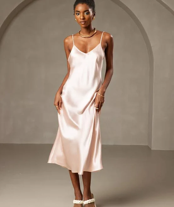 dress Silk Midi Slip Dress SilkSilky $99.95