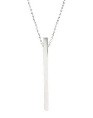 accessory Silpada Minimalist Sterling Silver Vertical Bar Pendant Necklace Target $75