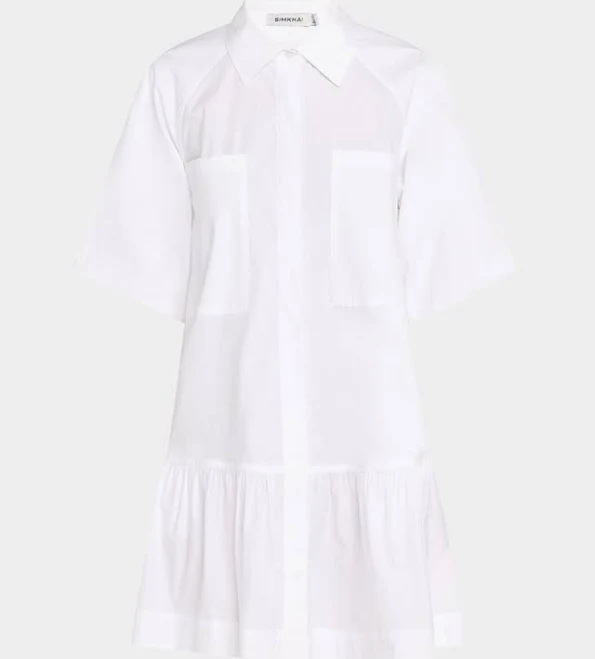 dress Simkhai Women's Crissy Cotton Poplin Dress Neiman Marcus $265