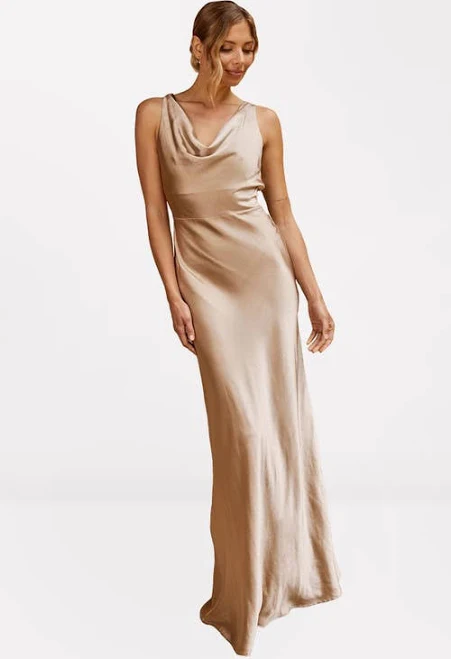 dress Six Stories Cowl Front Satin Bridesmaid Dress Nordstrom $249.99
