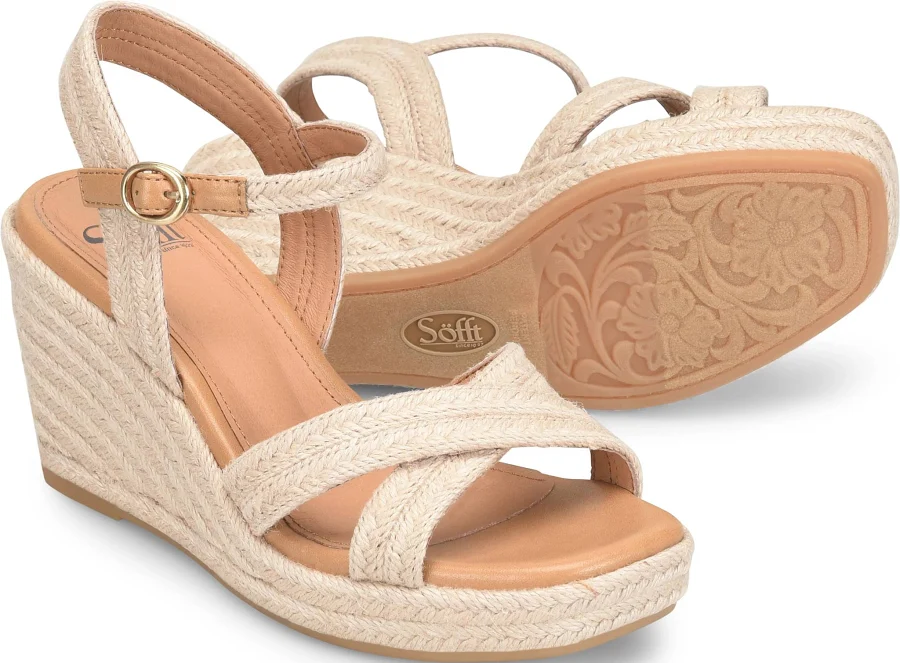 shoes Sofft Women's Newbury Platform Espadrille Wedge Sandals Sofft Shoes $119.95