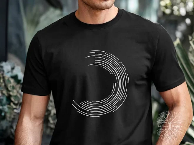 top Soft Cotton Blend Crew Neck T-Shirt with Abstract Print Etsy - Seller $26.9