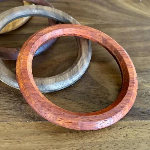 accessory Solid Wood Bangle Etsy - Seller $8
