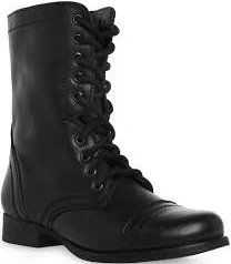 boots Steve Madden Troopa Military Inspired Zipper Lace Up Leather Combat Boots Dillard's $79.99