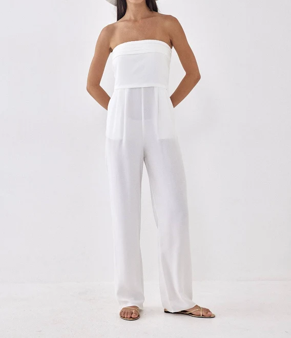 jumpsuit Strapless Pleat Jumpsuit De Rococo WW $70
