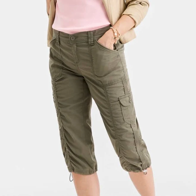 cargo pants Style & Co. Petite Mid-Rise Cargo Capri Pants Macy's $39.5