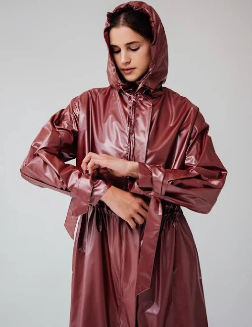 trench coat Sunset Coral Water-Resistant Trench Raincoat Etsy - Seller $165