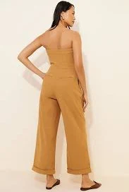 jumpsuit The Belted Linen Blend Jumpsuit anthropologie.com $24.95