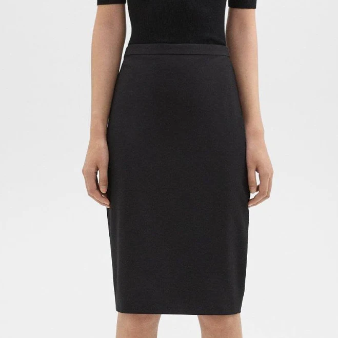 skirt Theory Women's Slim Fit Stretch Wool Pencil Skirt Theory $66