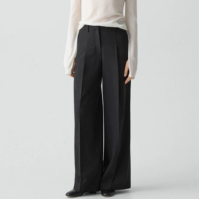 pants Theory Women's Wide Pleat Trouser Wool-Blend Pant Theory $207
