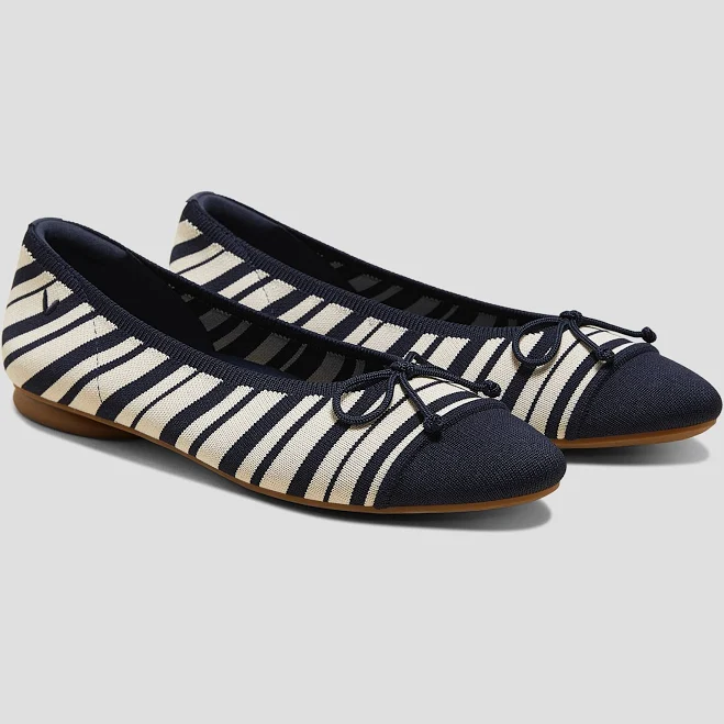 shoes Tiana Almond-Toe Bow Flats Vivaia Official $79