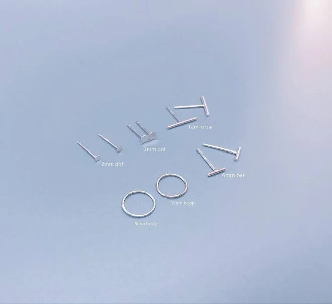 accessory Tiny Stud Earrings Set Etsy - LUCKYJEWUS $10.8