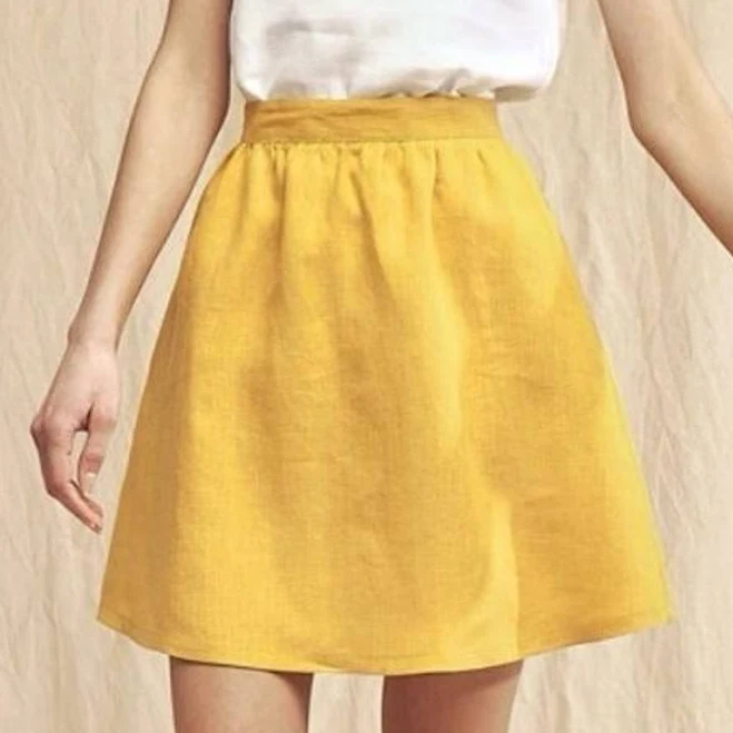 skirt Tommy Bahama Linen Yellow Mini Skirt eBay $39.1