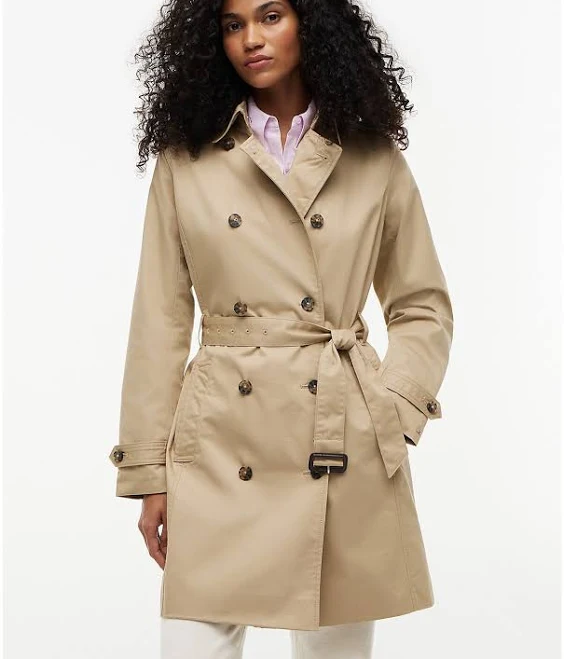 trench coat Tommy Hilfiger Women's Double-Breasted Belted Trench Coat Tommy Hilfiger $89.5