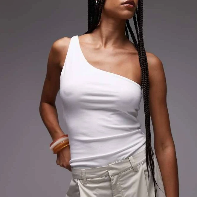 one shoulder top Topshop Premium One Shoulder Top ASOS $16.1