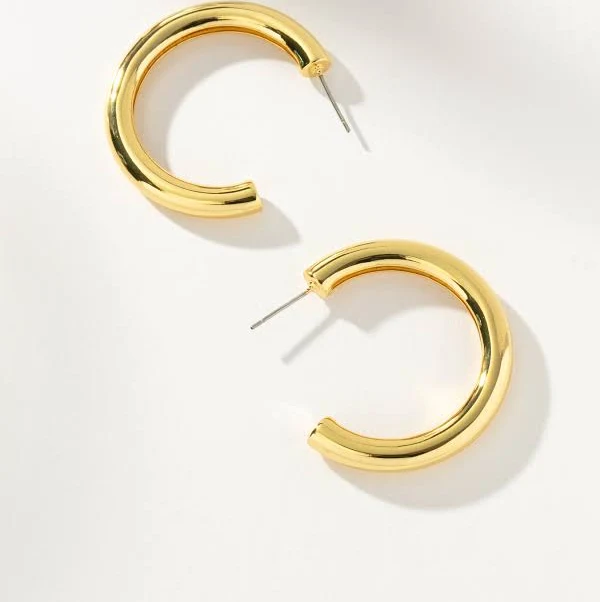 accessory Uncommon James Classic Thick Gold Hoop Earrings Uncommon James $65