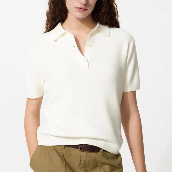 top UNIQLO Women's Polo Sweater uniqlo.com/us $39.9
