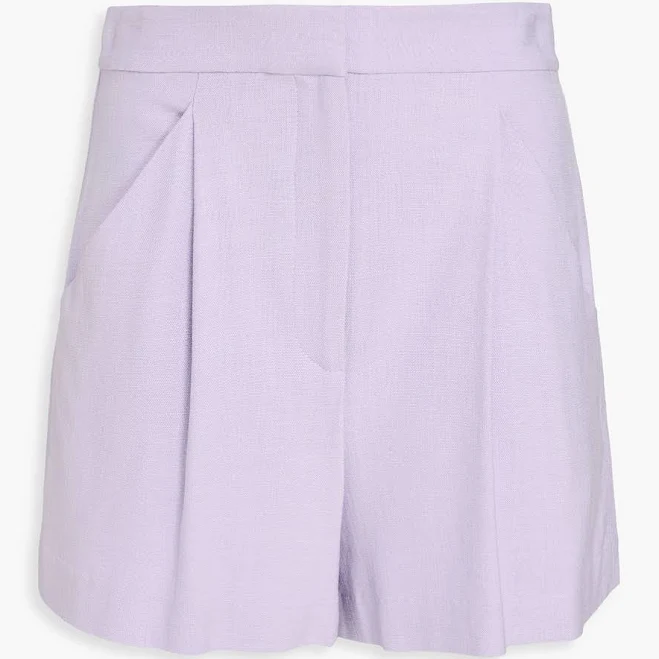 shorts Veronica Beard Elbe pleated crepe shorts - Women - Lavender Shorts - US 4 THE OUTNET $171