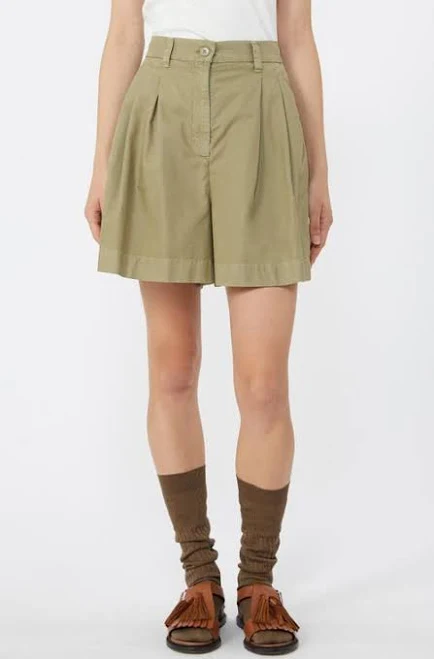 shorts Weekend Max Mara Women's Armonia Pleated Cotton Mini Shorts Nordstrom $295