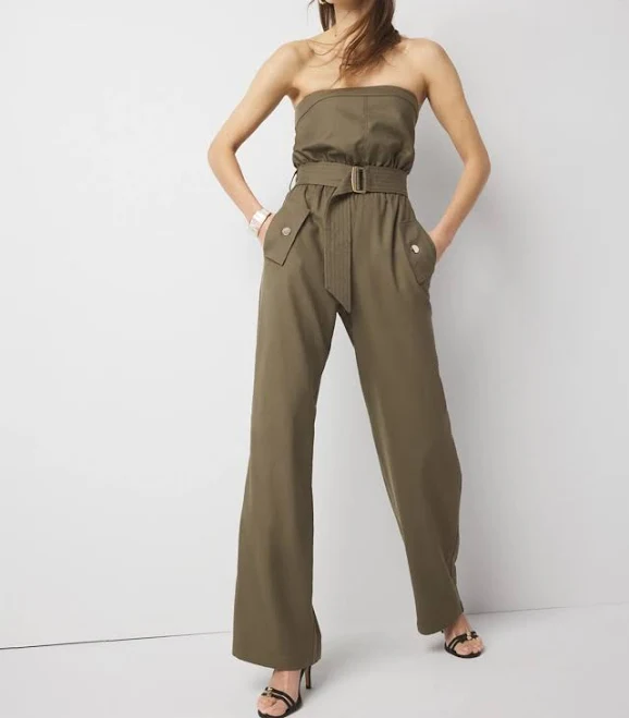 jumpsuit White House Black Market Strapless Utility Jumpsuit White House Black Market $62.49