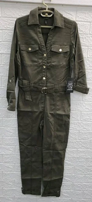 jumpsuit White House Black Market Women's Long Sleeve Utility Jumpsuit eBay - nowandthen4312 $121.49