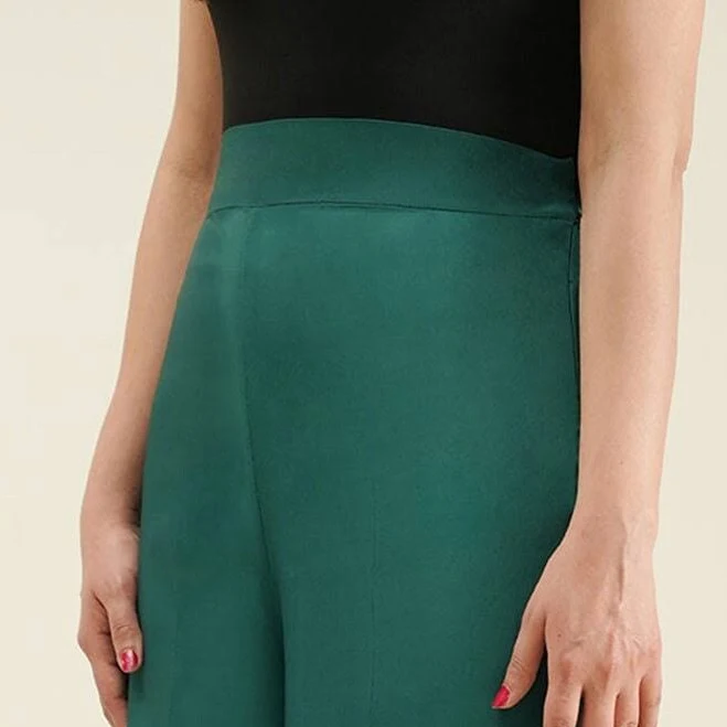 pants Wide Leg Crepe Silk Pants Etsy - Seller $80