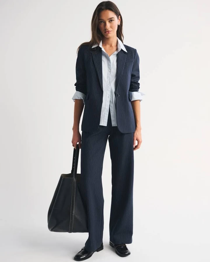 pants Women's Abercrombie & Fitch A&F Sloane Tailored Wide Leg Pant Abercrombie & Fitch $90