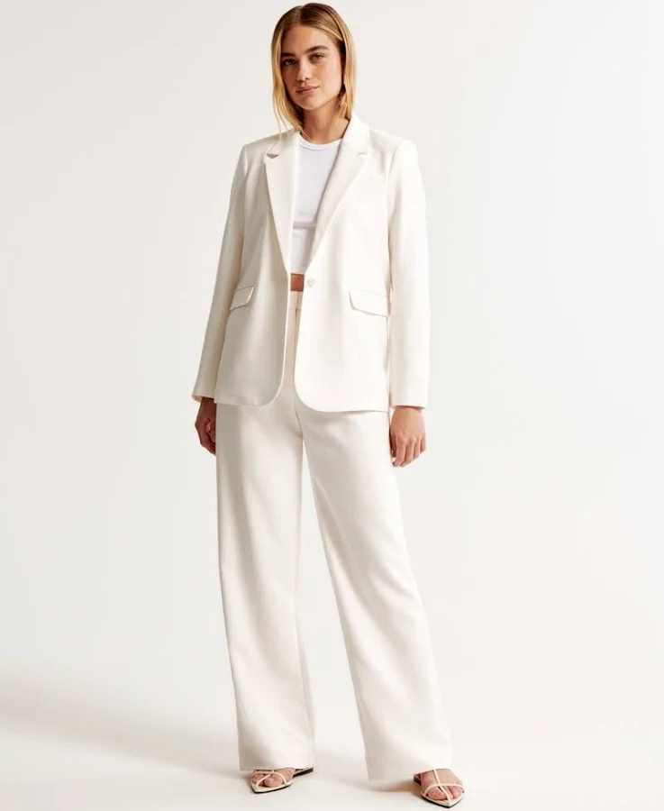 pants Women's Abercrombie & Fitch A&F Sloane Tailored Wide Leg Pant Abercrombie & Fitch $90