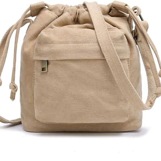bag Women's Boho Canvas Drawstring Crossbody Bag eBay $21.49