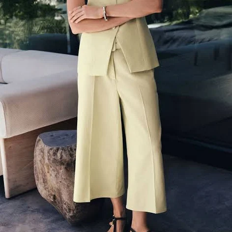 culottes Women's Linen Rich Belted Culottes Next USA $61
