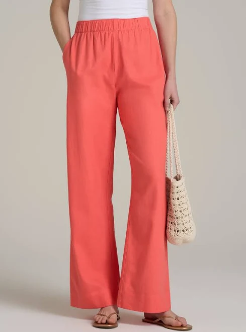 matching set Women's Linen Wide Leg Pants American Tall $74