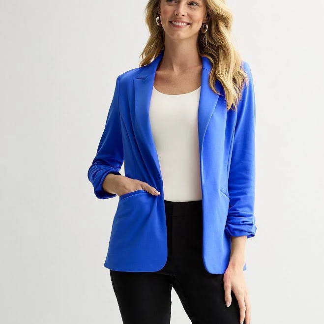blazer Women's Nine West Knit Open-Front Blazer, Size: XL, Nicole Blue Kohl's $44.99