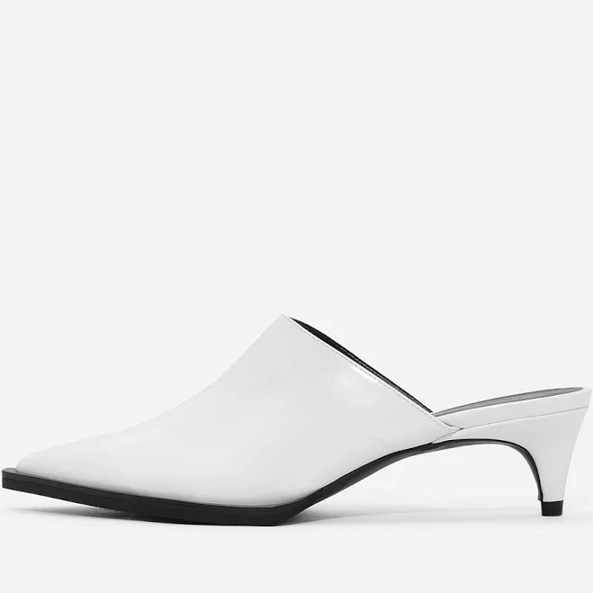 shoes Women's Pointy Toe Kitten Heel Mules fsjshoes $99