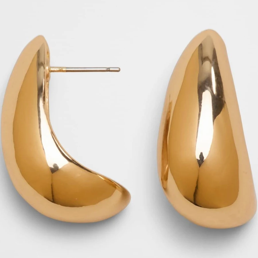 accessory Women's Sculptural Statement Drop Earrings Gold Regular Size One Size Banana Republic Factory $30