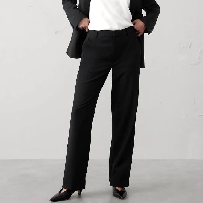 pants Women's Straight High-Rise Sculpted Trouser Banana Republic Factory $50